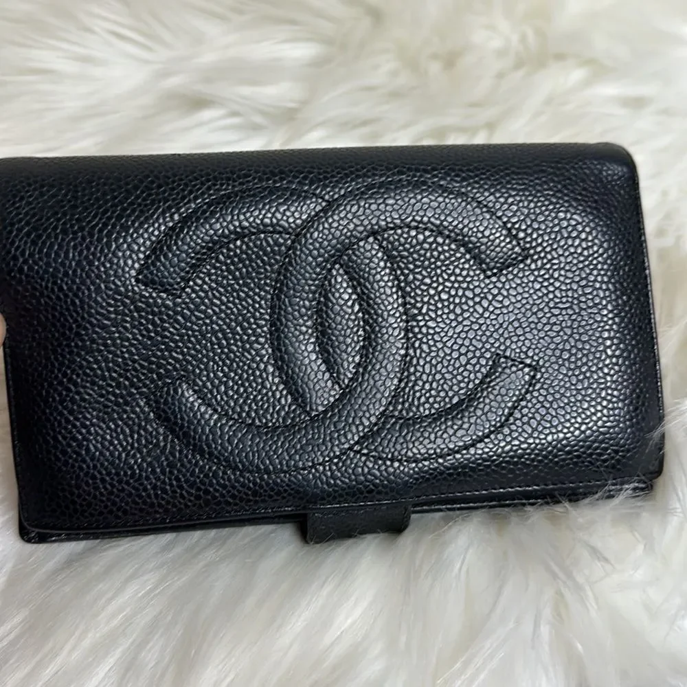 💯Authentic Chanel Caviar Long Wallet🍀 - Picture 5 of 14
